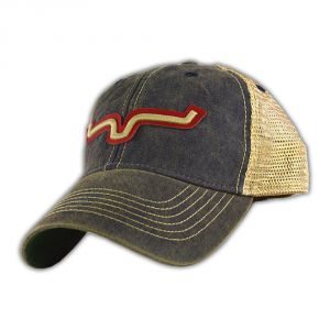 Kimes Ranch Vintage Trucker Horns Applique Navy Snapback Hat